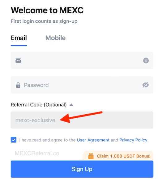 Mexc Referral code 2024